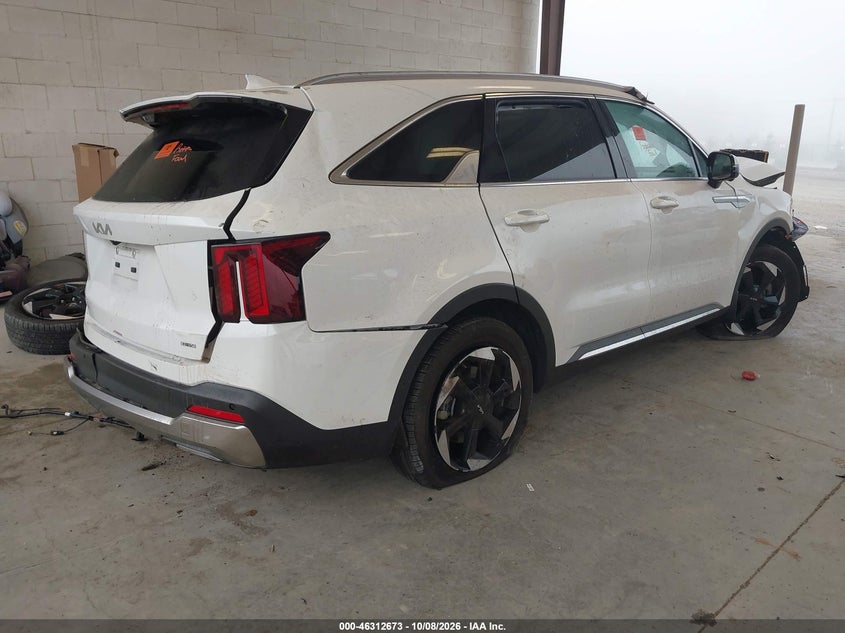 Vin: kndrkdjg4s5312574, lot: 46812873, kia sorento hybrid sx prestige 20254