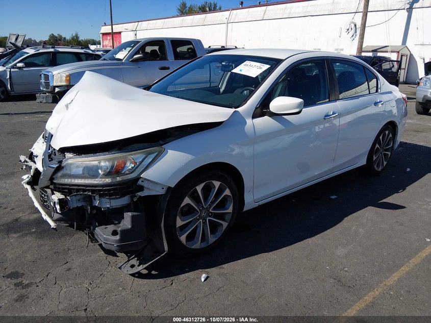 Vin: 1hgcr2f54da211026, lot: 46812926, honda accord sport 20132