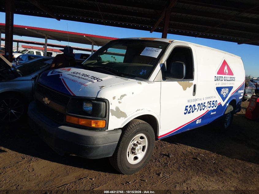 CHEVROLET EXPRESS 2500 2012 VIN 1GCWGFCA6C1118453