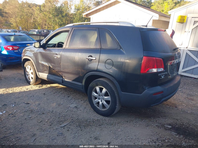 Vin: 5xykt3a63dg382495, lot: 46813003, kia sorento lx 20133