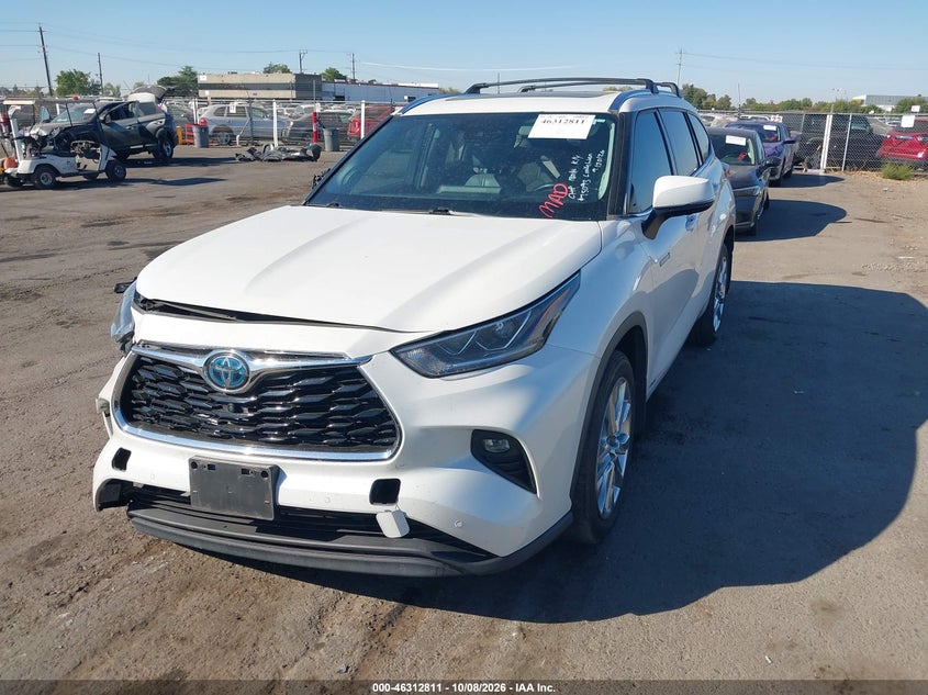 Vin: 5tddbrch6ms035159, lot: 46813011, toyota highlander hybrid limited 20212
