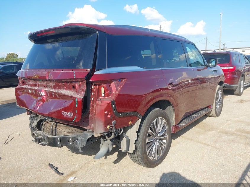 Vin: jn8az3ba9s9001717, lot: 46813091, infiniti qx80 luxe 20254