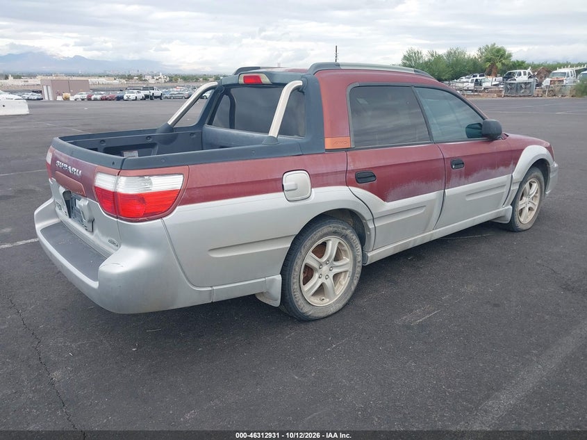 SUBARU BAJA 2003 VIN 4S4BT62C937110580