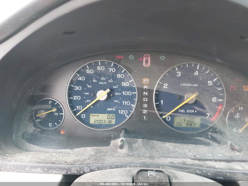 SUBARU BAJA 2003 VIN 4S4BT62C937110580