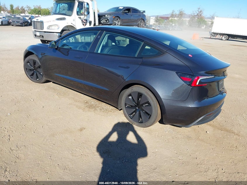 Vin: 5yj3e1ea1sf084114, lot: 46813146, tesla model 3 long range rear-wheel drive/standard rear-wheel drive 20253