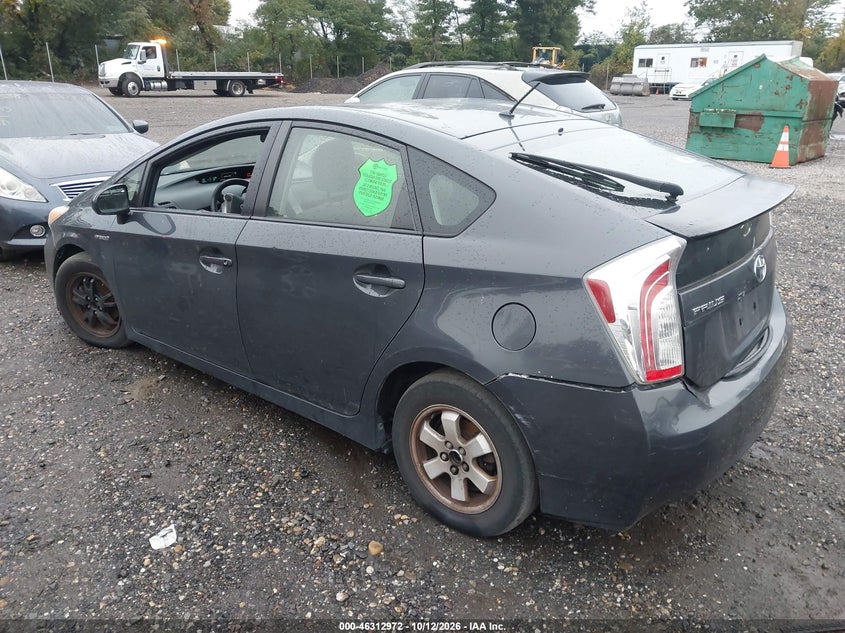 Vin: jtdkn3du5d5629948, lot: 46813172, toyota prius two 20133