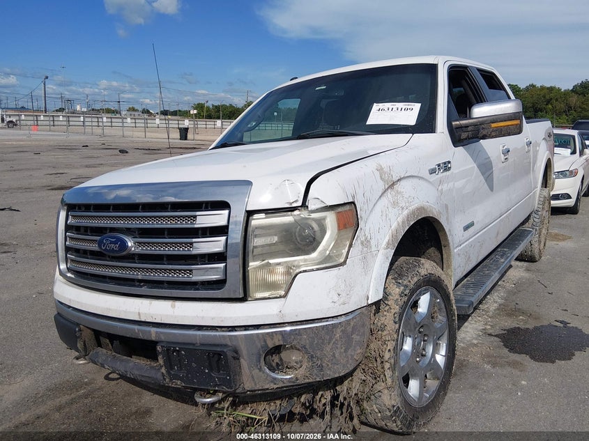 Vin: 1ftfw1et9dfc76651, lot: 46813332, ford f-150 lariat 20132