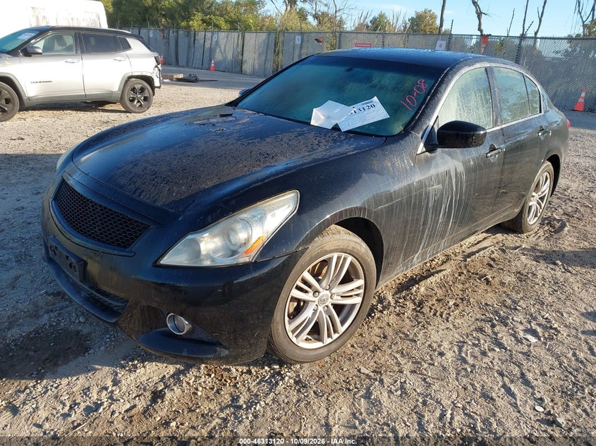 Vin: jn1dv6ar1cm862520, lot: 46813343, infiniti g25x 20122