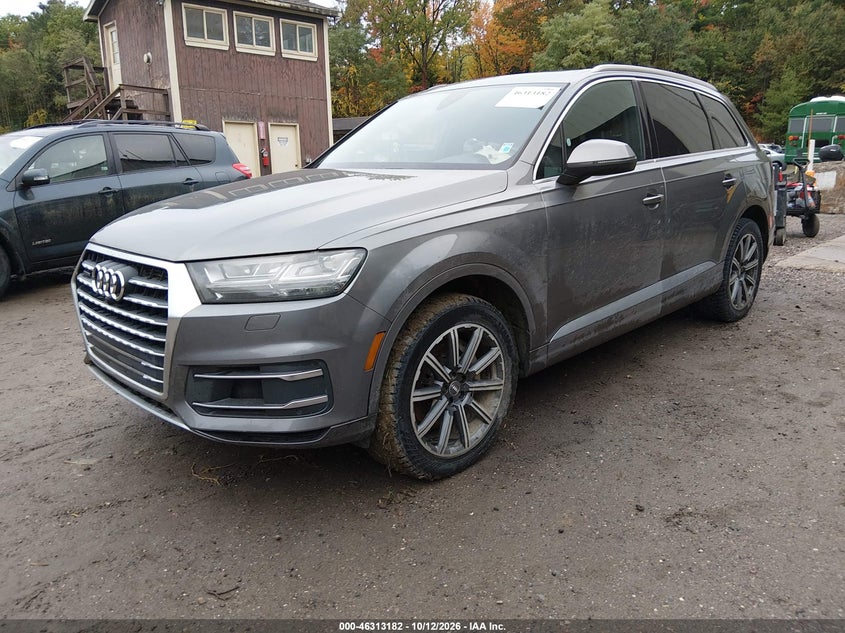 Vin: wa1laaf75hd013295, lot: 46813405, audi q7 3.0t premium 20172