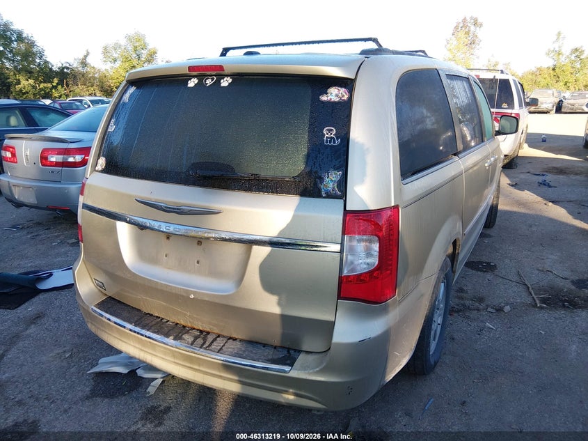 Vin: 2a4rr5dg4br771565, lot: 46813442, chrysler town & country touring 20114