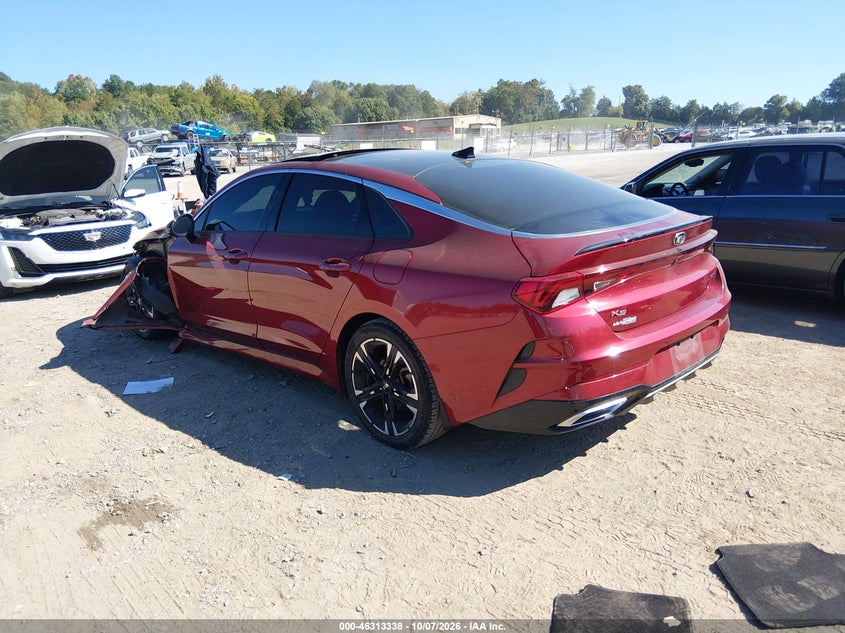 Vin: 5xxg64j26mg035957, lot: 46813561, kia k5 gt-line 20213