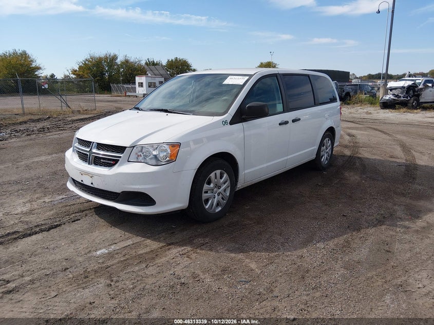 Vin: 2c4rdgbgxlr198000, lot: 46813562, dodge grand caravan se 20202