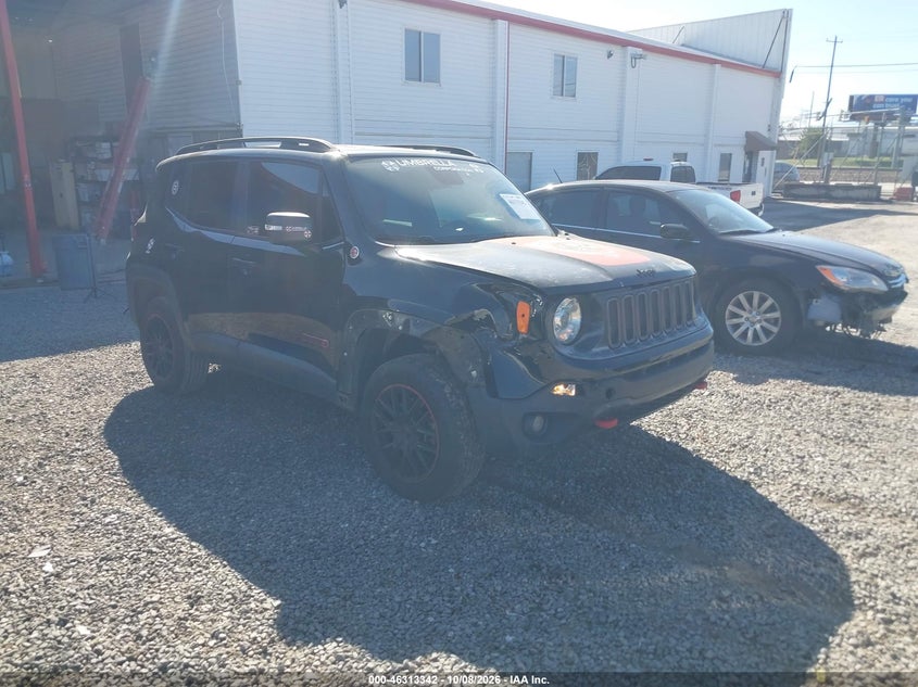 Vin: zaccjbcb4hpg54833, lot: 46813565, jeep renegade trailhawk 4x4 20171