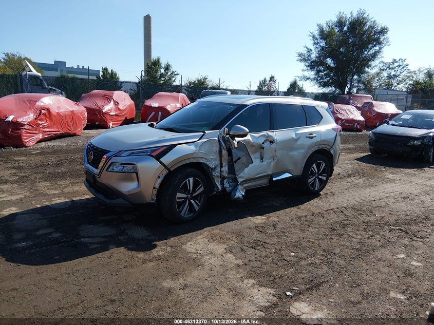 2021 Nissan Rogue Sl Intelligent Awd, Левый бок, IAAI, VIN JN8AT3CBXMW240397 — фото 2