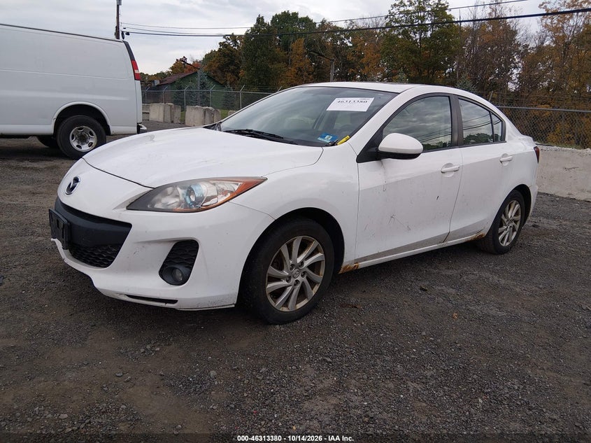 Vin: jm1bl1v86c1564576, lot: 46813603, mazda mazda3 i touring 20122