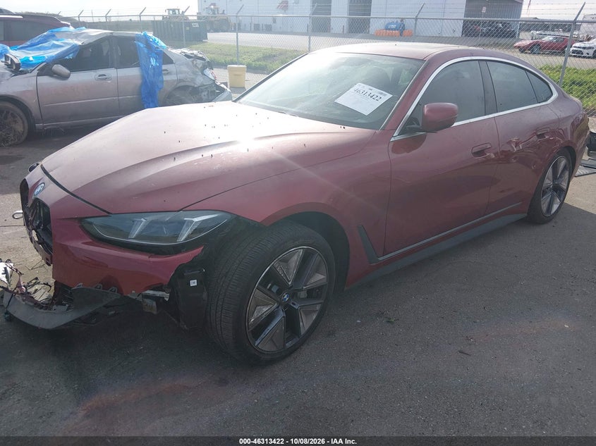 Vin: wby43hd00sfu47444, lot: 46813645, bmw i4 gran coupe xdrive40 20252