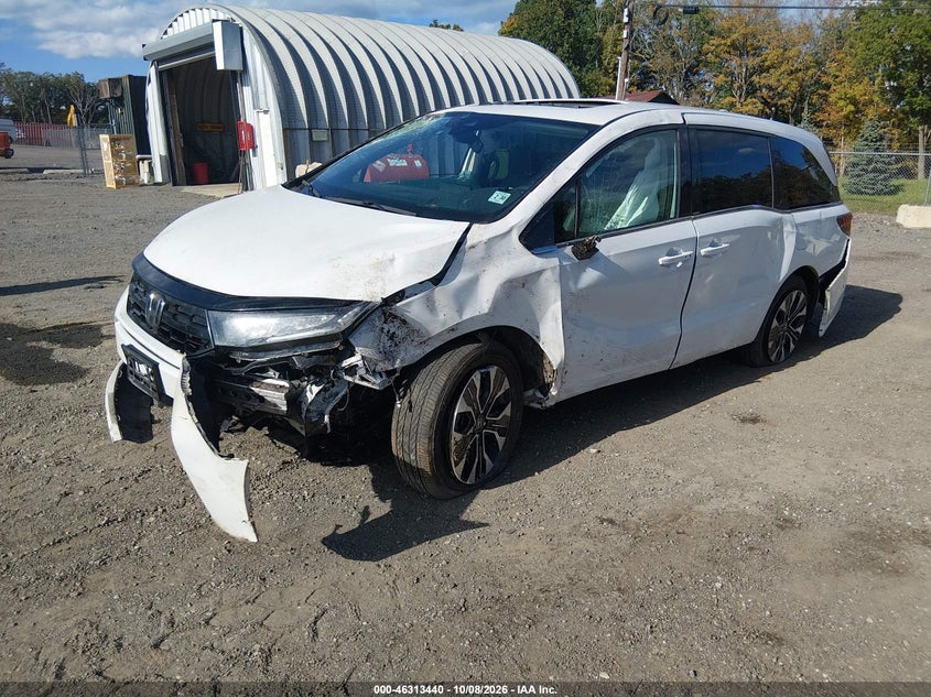 Vin: 5fnrl6h99sb031658, lot: 46813663, honda odyssey elite 20252