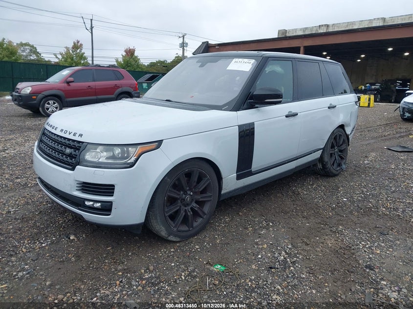 Vin: salgs2kf9ga260612, lot: 46813673, land rover range rover 3.0l v6 turbocharged diesel hse td6 20162