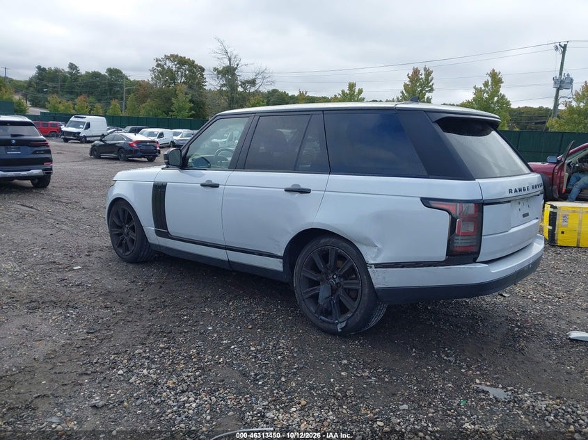 Vin: salgs2kf9ga260612, lot: 46813673, land rover range rover 3.0l v6 turbocharged diesel hse td6 20163