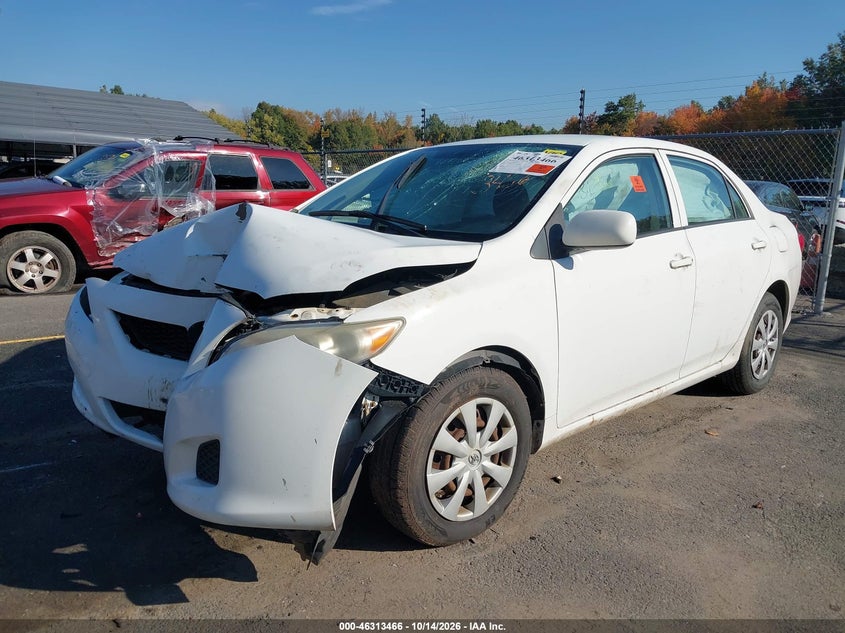 2009 Toyota Corolla Le, Front End, IAAI, VIN JTDBL40E599082240 — photo 2