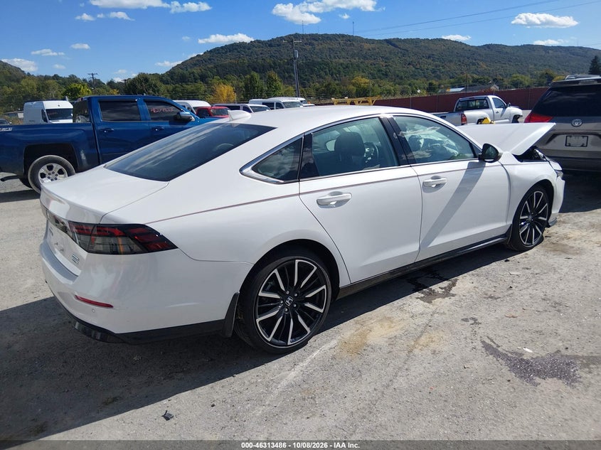 Vin: 1hgcy2f82sa087168, lot: 46813709, honda accord hybrid touring 20254