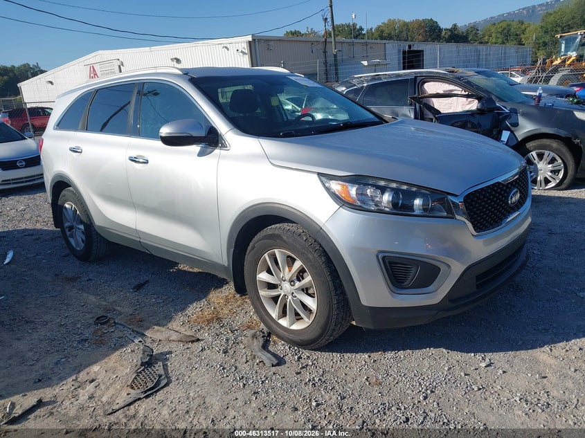 Vin: 5xypg4a39gg158805, lot: 46813740, kia sorento 2.4l lx 20161