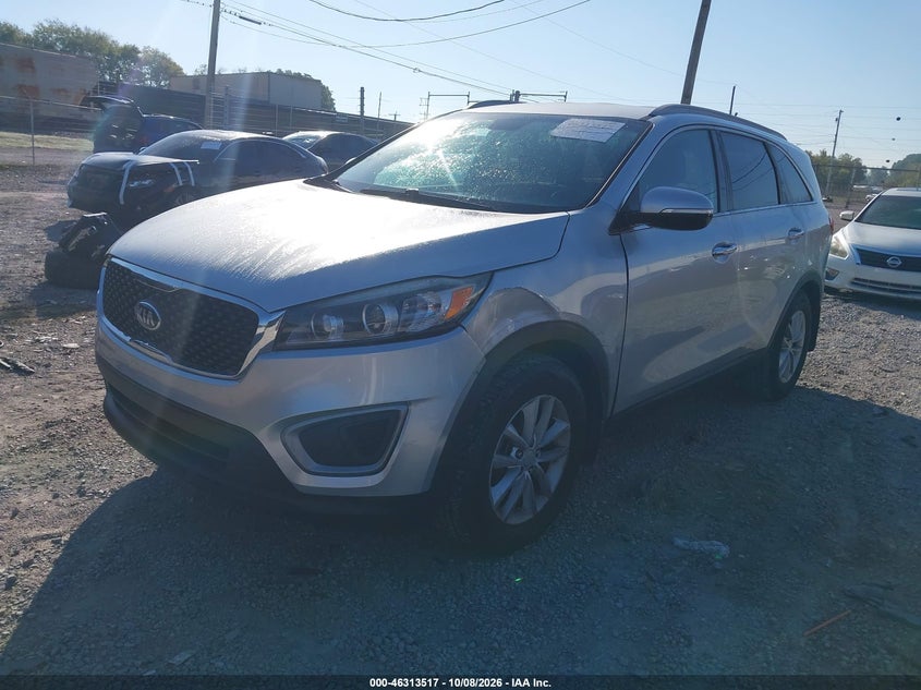 Vin: 5xypg4a39gg158805, lot: 46813740, kia sorento 2.4l lx 20162