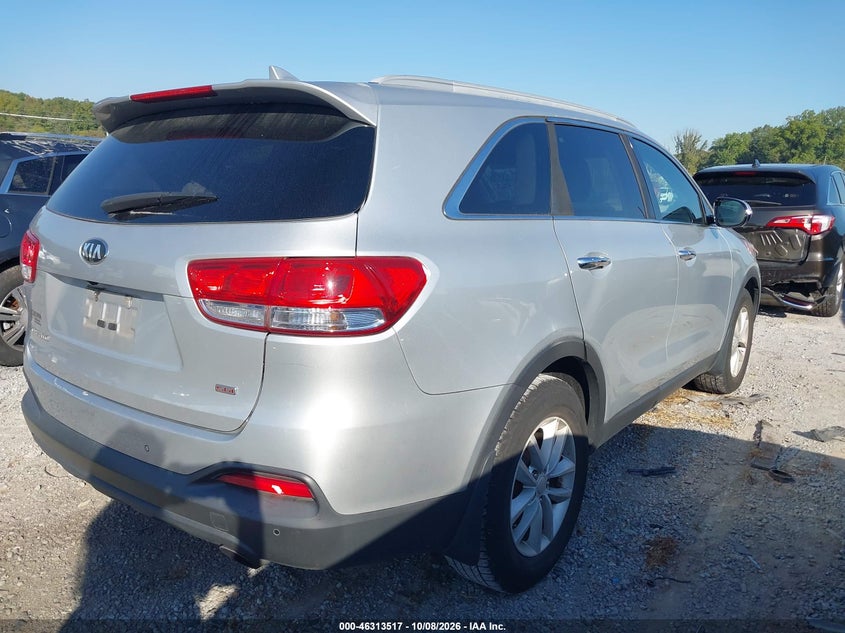 Vin: 5xypg4a39gg158805, lot: 46813740, kia sorento 2.4l lx 20164