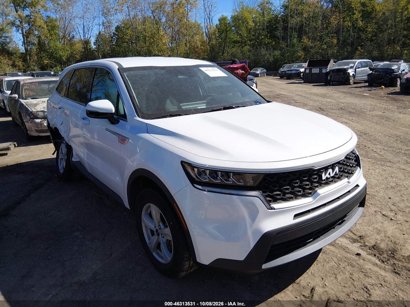 Vin: 5xyrgdlc1ng089451, lot: 46813754, kia sorento lx 20221