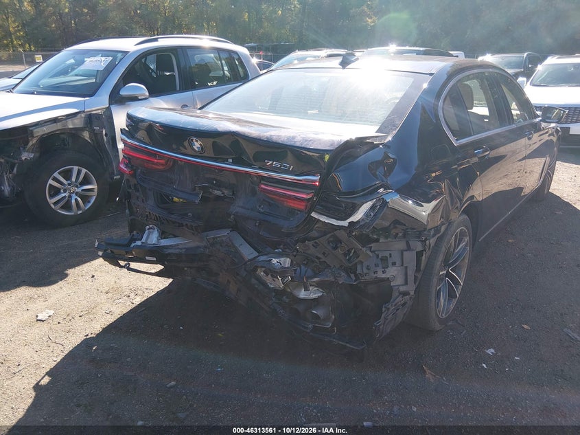 Vin: wba7u2c05lgm27659, lot: 46813784, bmw 750i xdrive 20204