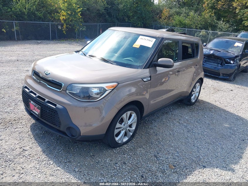 Vin: kndjp3a53f7188296, lot: 46813787, kia soul + 20152