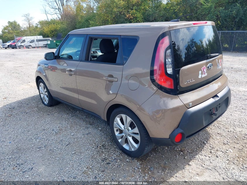 Vin: kndjp3a53f7188296, lot: 46813787, kia soul + 20153