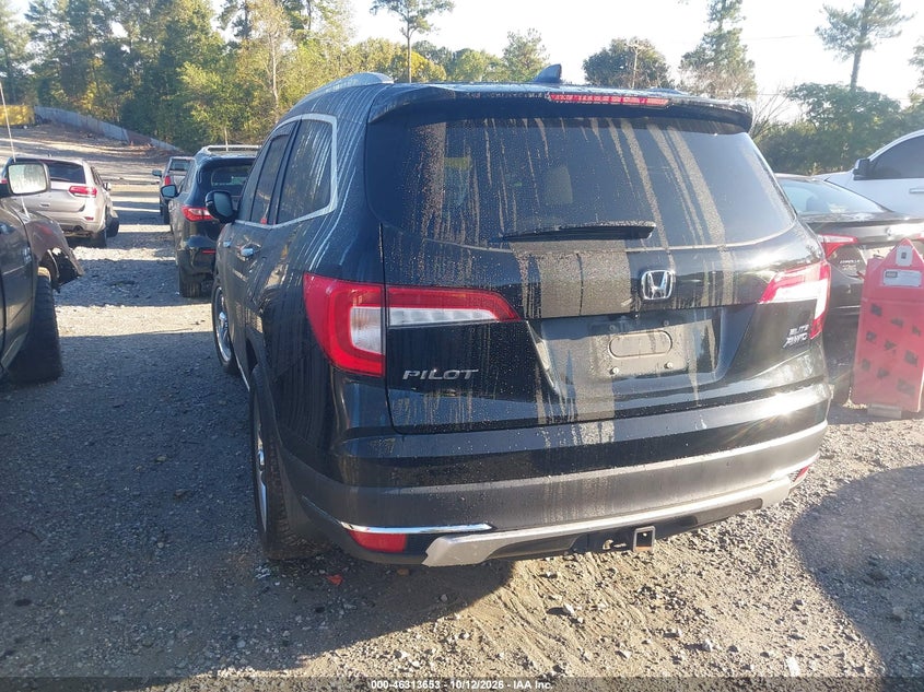 Vin: 5fnyf6h05nb093518, lot: 46813876, honda pilot awd elite 20223