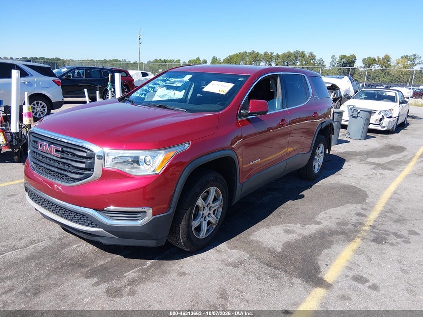 Vin: 1gkknkla2kz211813, lot: 46813886, gmc acadia sle-1 20192