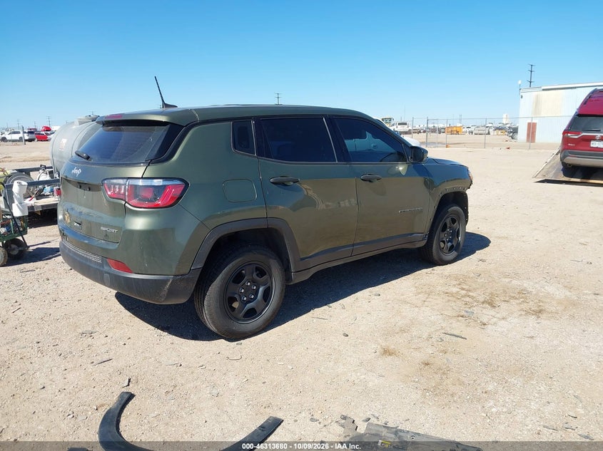 Vin: 3c4njdab8kt647472, lot: 46813903, jeep compass sport 4x4 20194