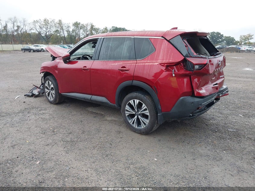 Vin: 5n1bt3bb2pc671531, lot: 46813956, nissan rogue sv intelligent awd 20233