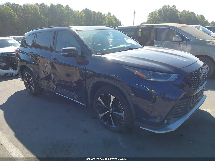 Vin: 5tdjzrbh4ms075398, lot: 46813957, toyota highlander xse 20211