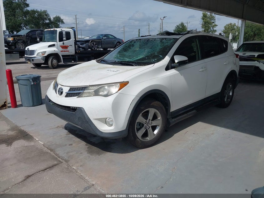Vin: jtmwfrev5fd059225, lot: 46814078, toyota rav4 xle 20152
