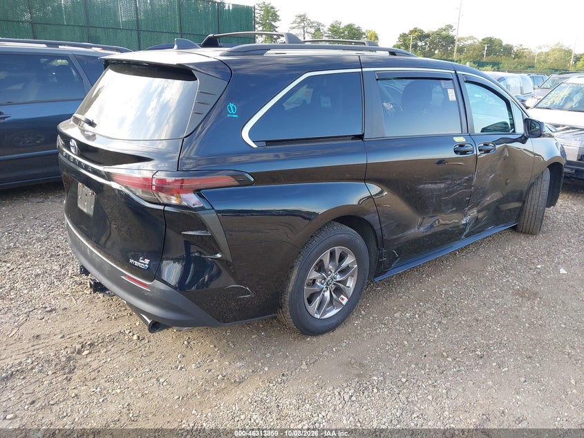 Vin: 5tdkskfc3ps079624, lot: 46814082, toyota sienna le 20234