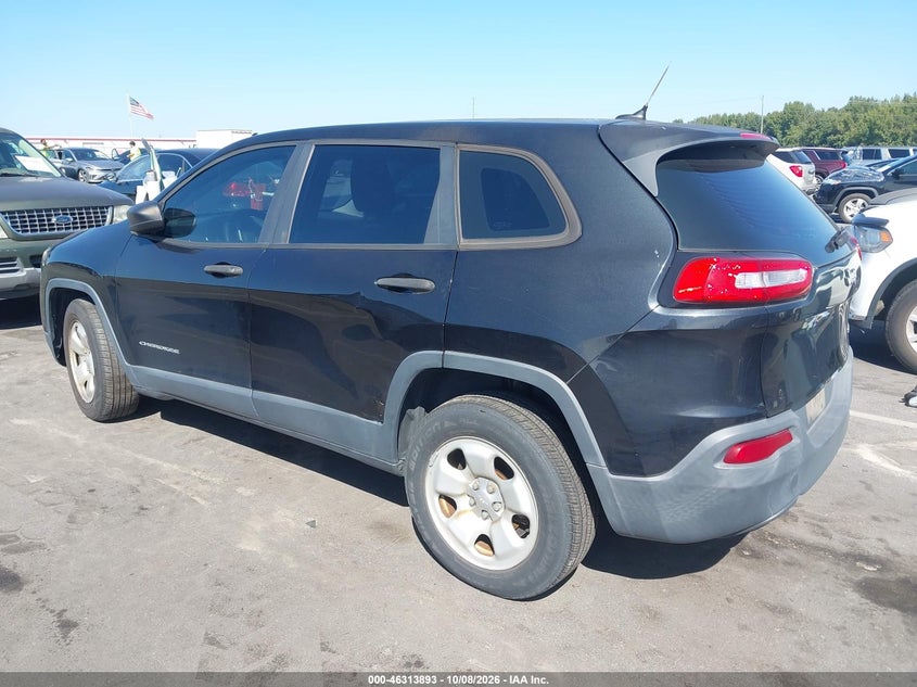 Vin: 1c4pjlab1ew258397, lot: 46814116, jeep cherokee sport 20143