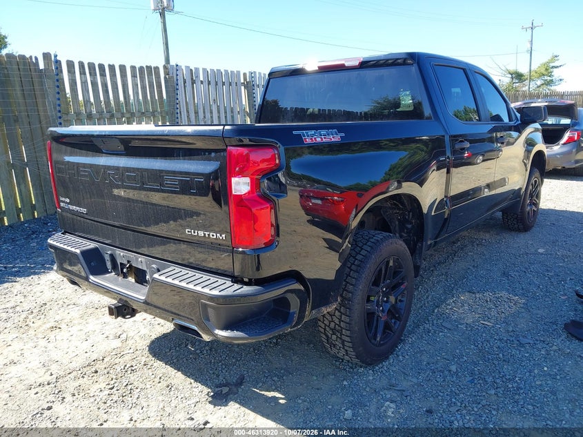 Vin: 1gcpycelxmz448890, lot: 46814143, chevrolet silverado 1500 4wd  short bed custom trail boss 20214