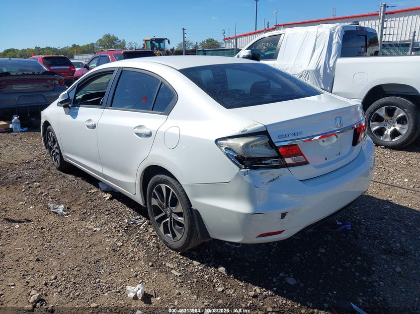 Vin: 19xfb2f99de009184, lot: 46814187, honda civic ex-l 20133
