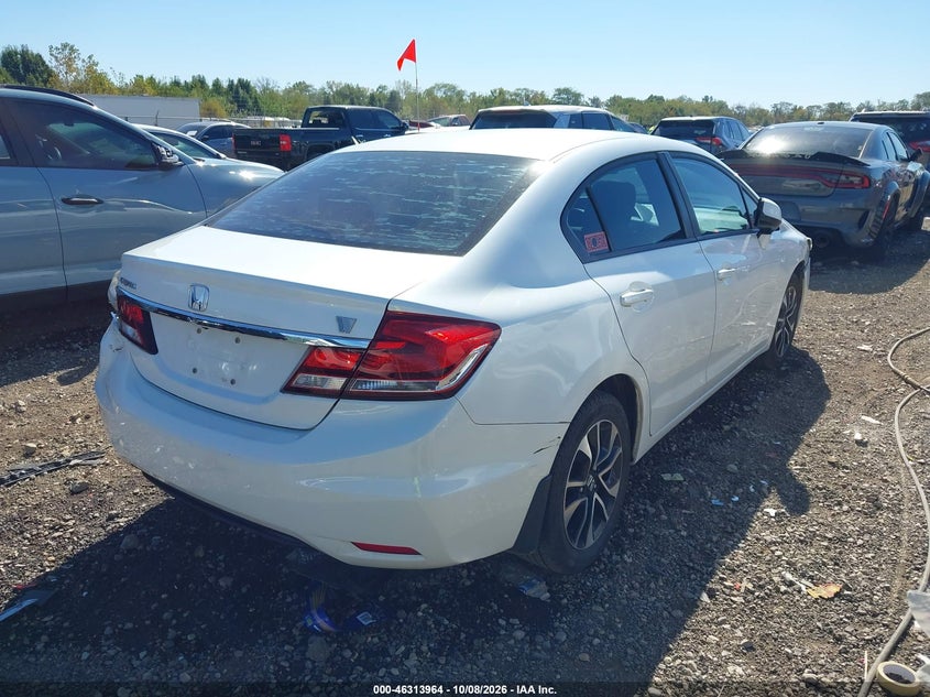 Vin: 19xfb2f99de009184, lot: 46814187, honda civic ex-l 20134