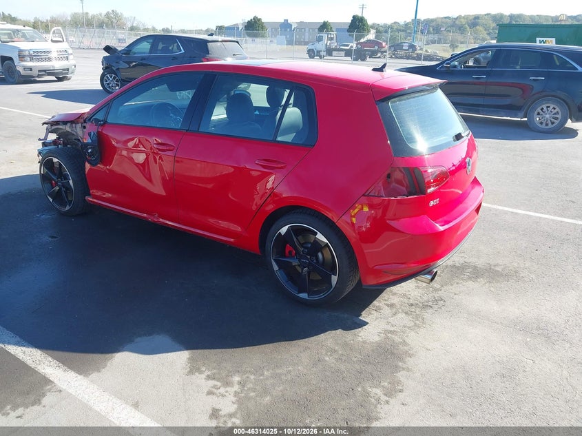 Vin: 3vw447au6gm040443, lot: 46814248, volkswagen golf gti autobahn w/performance package 4-door 20162