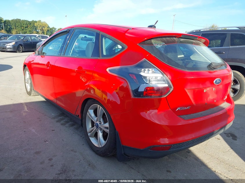 Vin: 1fadp3k26el136481, lot: 46814272, ford focus se 20143
