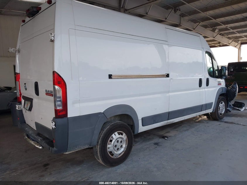 Vin: 3c6urvhg5je157383, lot: 46814304, ram promaster 3500 high roof 159 wb 20184