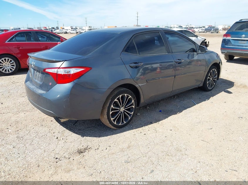 Vin: 5yfburhe4fp334547, lot: 46814318, toyota corolla s plus 20154