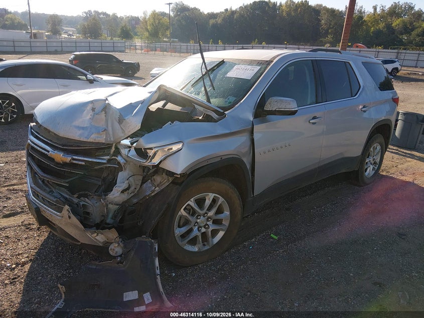 Vin: 1gnergkw5jj206097, lot: 46814339, chevrolet traverse 1lt 20182