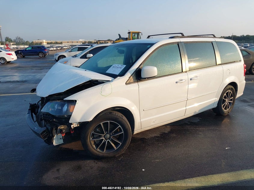 Vin: 2c4rdgeg8hr692827, lot: 46814415, dodge grand caravan gt 20172