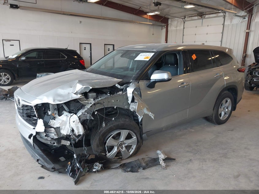 Vin: 5tdczrbh9ms533848, lot: 46814438, toyota highlander l 20212
